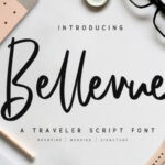 Bellevue Script Font Poster 1