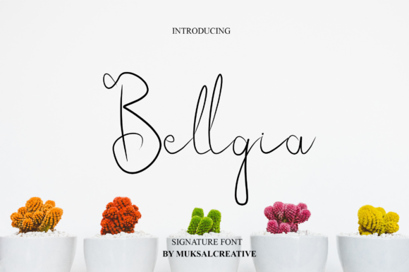 Bellgia Font Bellgia Font Poster 1