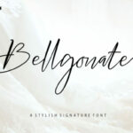 Bellgonate Script Font Poster 1