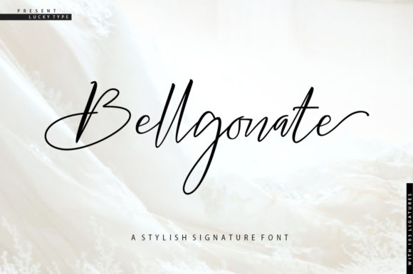 Bellgonate Script Font Poster 1