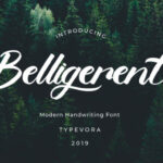 Belligerent Font Poster 1