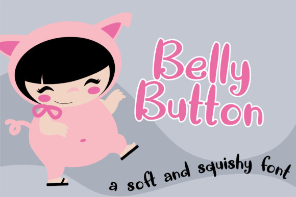 Belly Button Font Poster 1