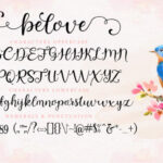 Belove Script Font Poster 12