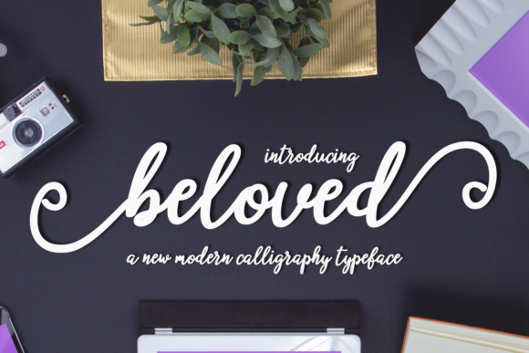 Beloved Script Font Poster 1