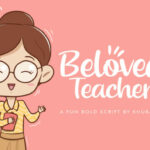 Beloved Teacher Font Poster 1