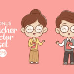 Beloved Teacher Font Poster 6