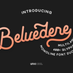 Belvedere Font Poster 1