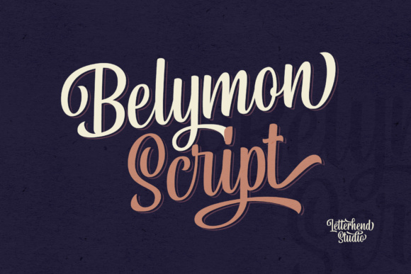 Belymon Script Font Poster 1