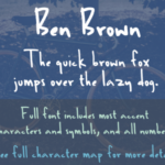 Ben Brown Font Poster 1