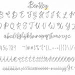 Bentley Font Poster 6
