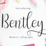 Bentley Script Font Poster 1