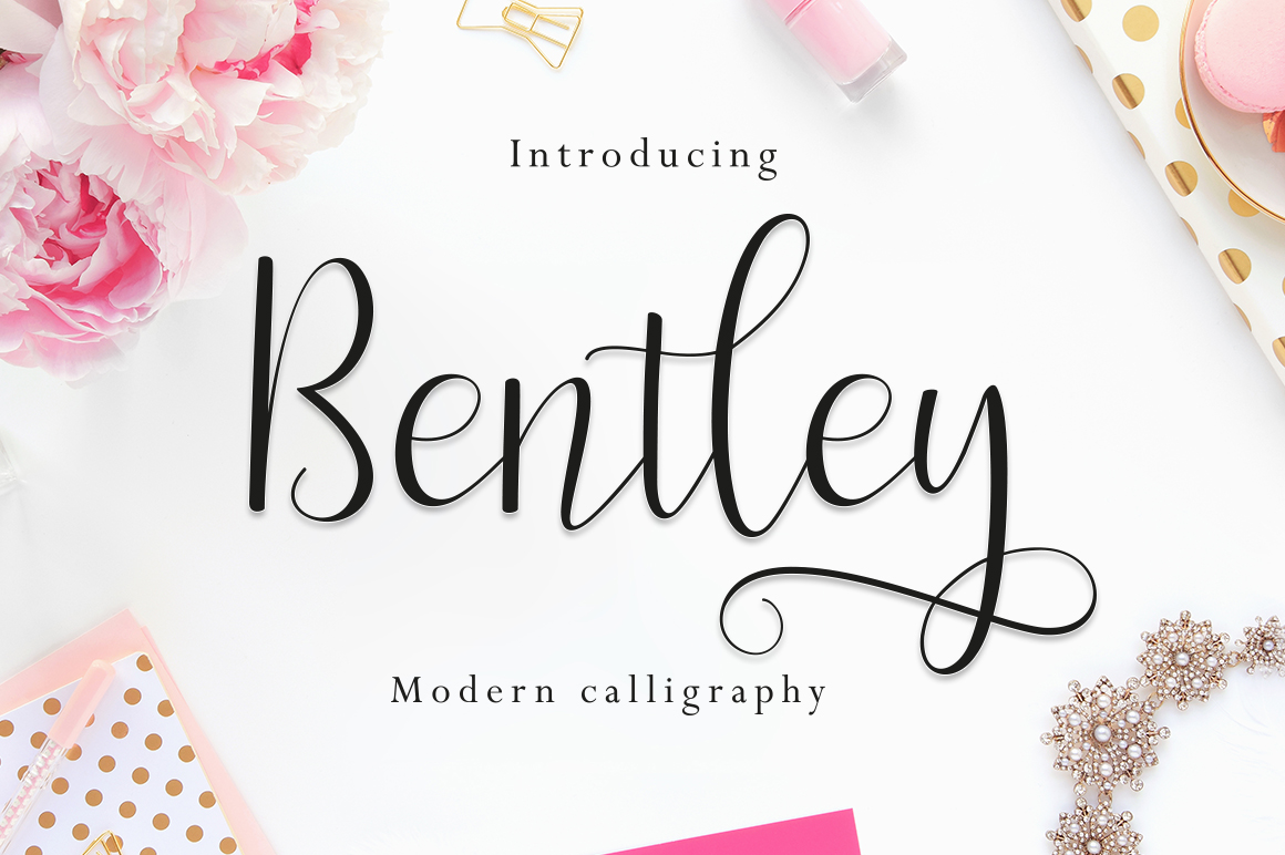 Bentley Script Font Poster 1