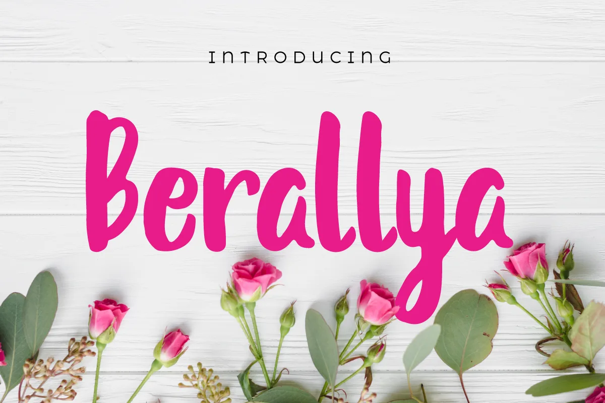 Berallya Font Berallya Font Poster 1