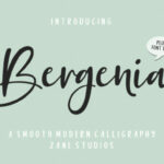 Bergenia Duo Font Poster 1