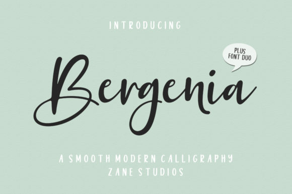 Bergenia Duo Font Poster 1