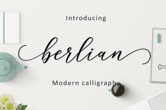 Berlian Script Font Poster 1