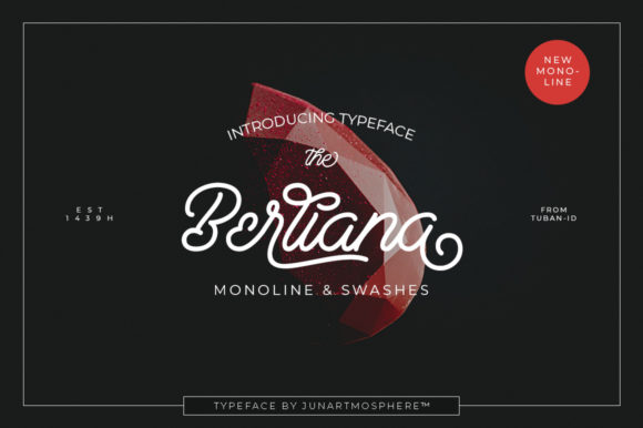 Berliana Script Font Poster 1