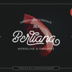 Berliana Script Font Poster 2