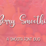 Berry Smoothies Font Poster 1