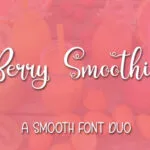 Berry Smoothies Font Poster 1