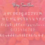 Berry Smoothies Font Poster 2