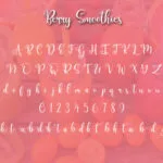Berry Smoothies Font Poster 2