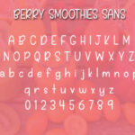 Berry Smoothies Font Poster 3