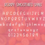 Berry Smoothies Font Poster 3