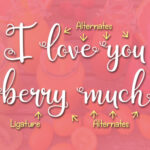 Berry Smoothies Font Poster 4