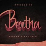 Bertha Font Poster 1
