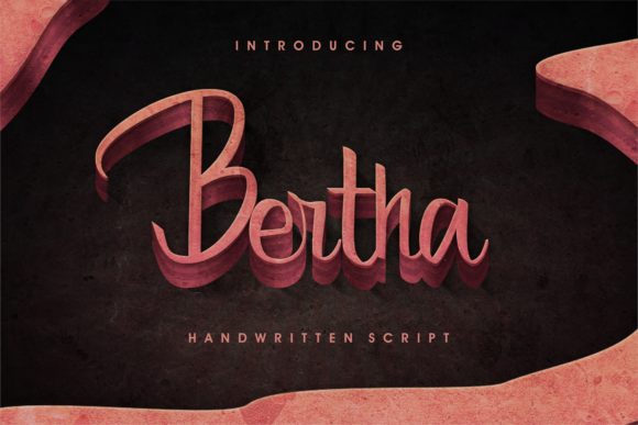 Bertha Font Poster 1