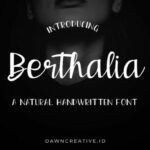 Berthalia Font Poster 1