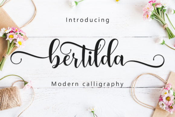 Bertilda Script Font Poster 1