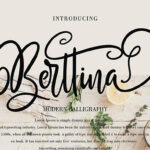 Berttina Font Poster 1