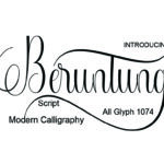 Beruntung Font Poster 1