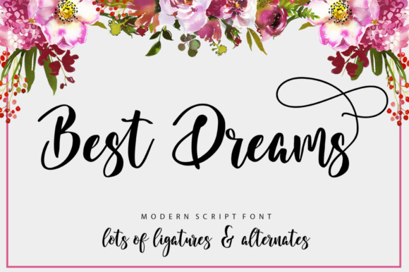 Best Dreams Font Poster 1