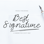 Best Signature Font Poster 1