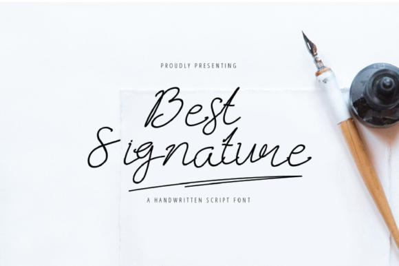 Best Signature Font Poster 1