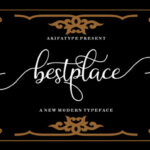 Bestplace Script Font Poster 1