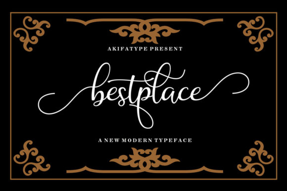 Bestplace Script Font Poster 1