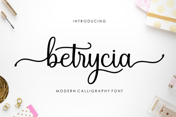 Betrycia Font Poster 1