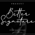 Better Signature Font Poster 1