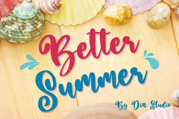 Better Summer Script Font Better Summer Script Font Poster 1
