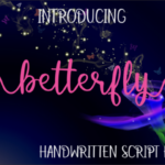 Betterfly Font Poster 1