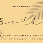 Betti Script Font Poster 1