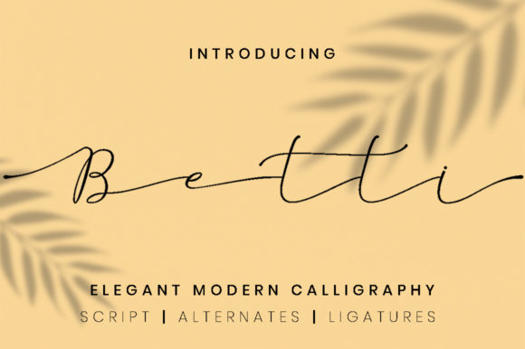 Betti Script Font Poster 1