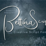 Bettina Script Font Poster 1