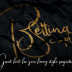 Bettina Script Font Poster 4