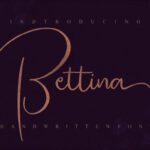 Bettina Script Font Poster 5