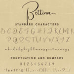 Bettina Script Font Poster 6